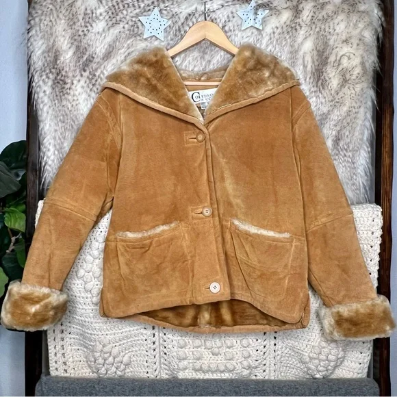Faux Fur Colebrook Suede Jackets Colebrook Coat Women's Small